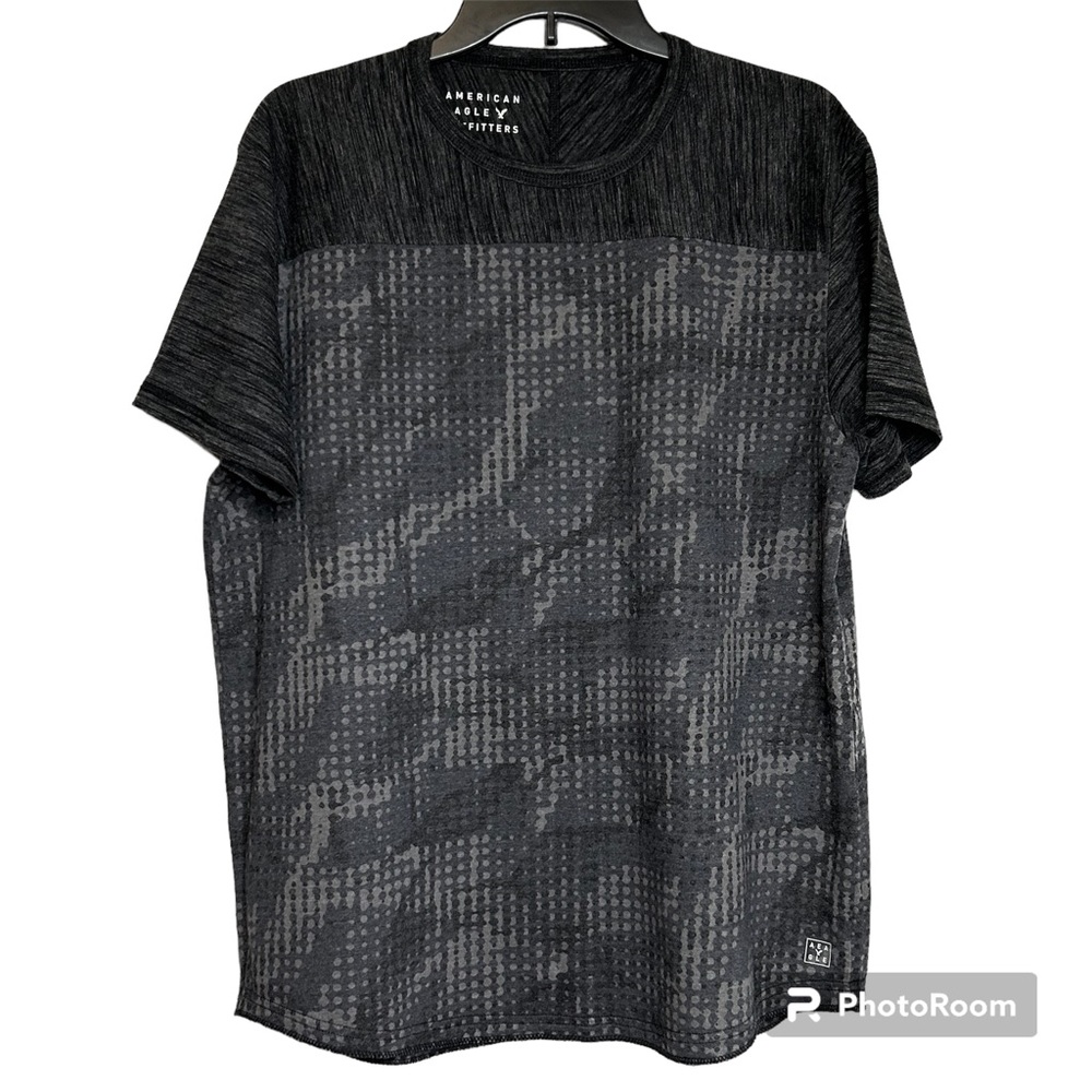 Boys American Eagle Outfitters Black/Gray Large Short Sleeve T-shirt